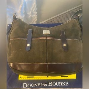 Dooney & Bourke Green suede hobo bag